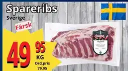 Supergrossen Spareribs, SEK 49.95 erbjuda