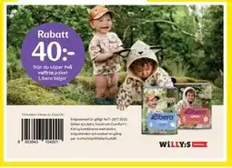 Willys Hemma Libero blöjor erbjuda