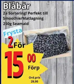 Supergrossen Blåbär, SEK 15 erbjuda