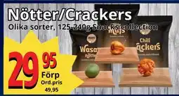 Supergrossen Nötter/Crackers, SEK 29.95 erbjuda