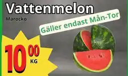 Supergrossen Vattenmelon, SEK 10 erbjuda