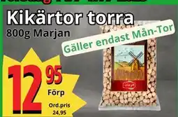 Supergrossen Kikärtor torra, SEK 12.95 erbjuda