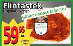 Flintastek, SEK 59.95