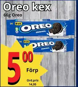 Supergrossen Oreo kex, SEK 5 erbjuda