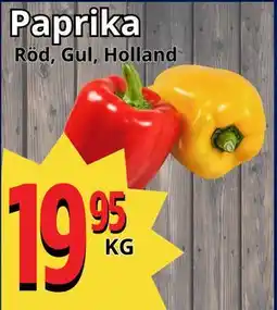 Supergrossen Paprika, SEK 19.95 erbjuda