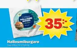 Pekås Halloumiburgare, SEK 35 erbjuda
