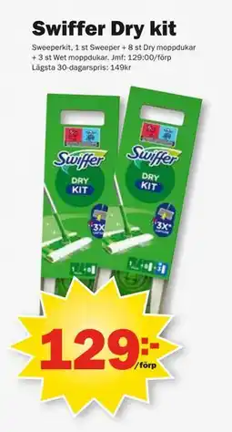 Pekås Swiffer Dry kit, SEK 129 erbjuda