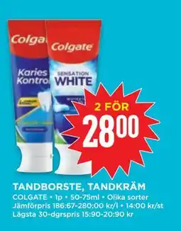Willys TANDBORSTE, TANDKRÄM, SEK 28 erbjuda