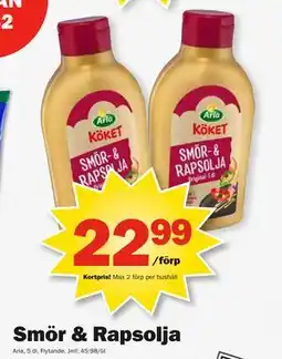 Pekås Smör & Rapsolja, Medlemspris erbjuda