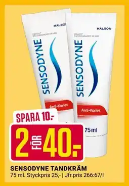 ÖoB SENSODYNE TANDKRÄM, SEK 40 erbjuda