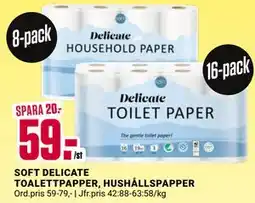 ÖoB SOFT DELICATE TOALETTPAPPER, HUSHÅLLSPAPPER, SEK 59 erbjuda