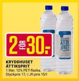ÖoB KRYDDHUSET ÄTTIKSPRIT, SEK 30 erbjuda