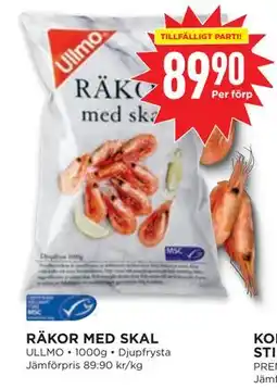 Willys RÄKOR MED SKAL, SEK 89.9 erbjuda