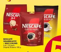 ÖoB NESCAFÉ SNABBKAFFE – MAX 3/KUND, SEK 50 erbjuda