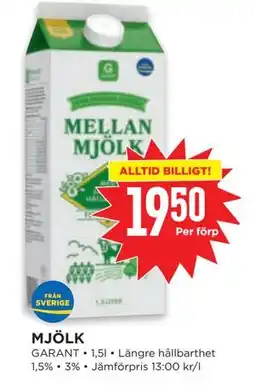 Willys MJÖLK, SEK 19.5 erbjuda