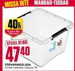 ÖoB FÖRVARINGSLÅDA, SEK 47.4 erbjuda