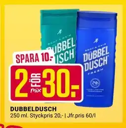 ÖoB DUBBELDUSCH, SEK 30 erbjuda