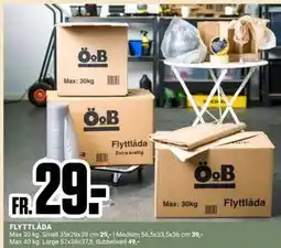 ÖoB FLYTTLÅDA erbjuda