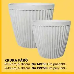 ÖoB KRUKA FÅRÖ erbjuda
