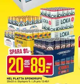 ÖoB HEL PLATTA SPENDRUPS, SEK 89 erbjuda