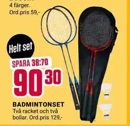 ÖoB BADMINTONSET, SEK 90.3 erbjuda