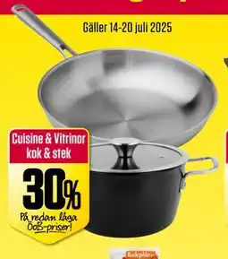 ÖoB Cuisine & Vitrinor erbjuda