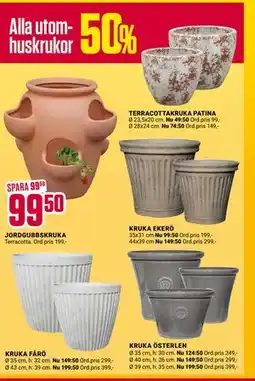 ÖoB Alla utomhuskrukor erbjuda