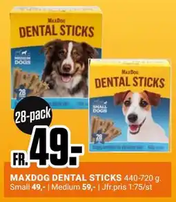 ÖoB MAXDOG DENTAL STICKS erbjuda