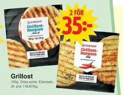 Matöppet Grillost, SEK 35 erbjuda