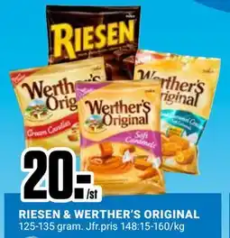 ÖoB RIESEN & WERTHER’S ORIGINAL, SEK 20 erbjuda