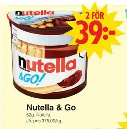 Matöppet Nutella & Go, SEK 39 erbjuda