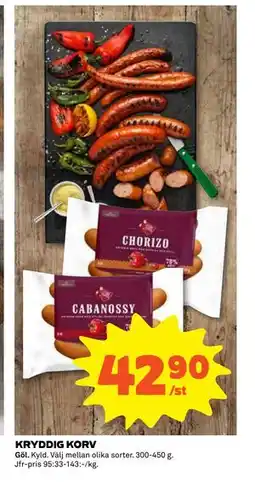 Coop Daglivs KRYDDIG KORV, SEK 42.9 erbjuda