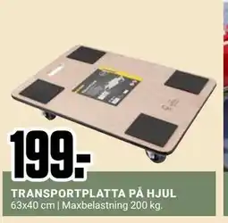 ÖoB TRANSPORTPLATTA PÅ HJUL, SEK 199 erbjuda