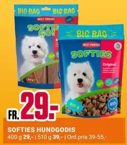 ÖoB SOFTIES HUNDGODIS erbjuda