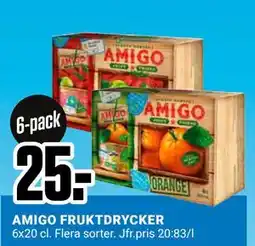 ÖoB AMIGO FRUKTDRYCKER, SEK 25 erbjuda