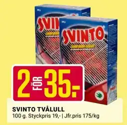 ÖoB SVINTO TVÅLULL, SEK 35 erbjuda