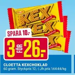 ÖoB CLOETTA KEXCHOKLAD, SEK 26 erbjuda