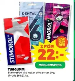 Coop Daglivs TUGGUMMI, Medlemspris erbjuda