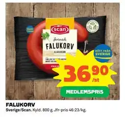 Coop Daglivs FALUKORV, Medlemspris erbjuda