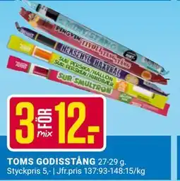 ÖoB TOMS GODISSTÅNG, SEK 12 erbjuda