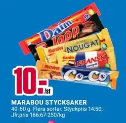 ÖoB MARABOU STYCKSAKER, SEK 10 erbjuda