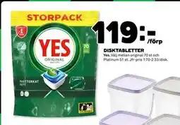 Coop Daglivs DISKTABLETTER, SEK 119 erbjuda