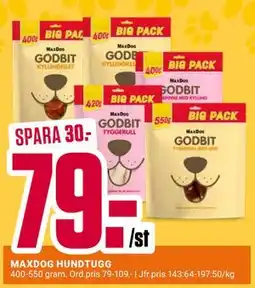 ÖoB MAXDOG HUNDTUGG, SEK 79 erbjuda
