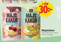 Matöppet Majskakor, SEK 30 erbjuda
