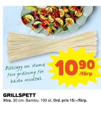 Coop X-tra Grillspjut erbjuda