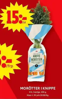ICA Maxi ICA Morötter i knippe erbjuda