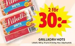 ICA Maxi LITHELLS Grillkorv hots erbjuda