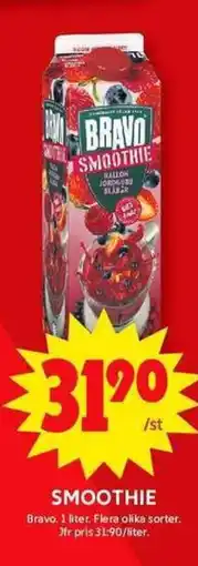 ICA Maxi BRAVO Smoothie erbjuda