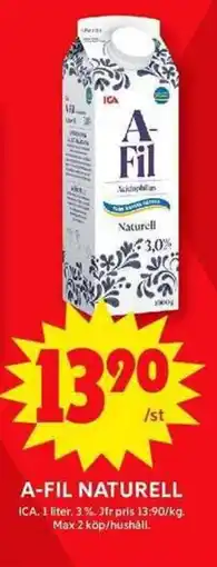 ICA Maxi ICA A-FIL Naturell erbjuda