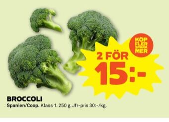 Coop Forum Broccoli erbjuda